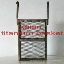 Titanium Basket Mesh pour batterie / électro / électroplate ----- 30 ans fabricant